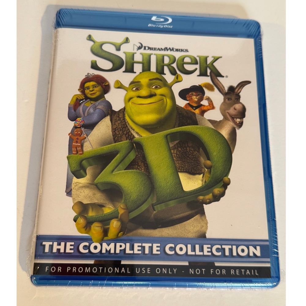 Shrek 3D Complete Collection Blu ray‎ Sealed Promo Edition DreamWorks